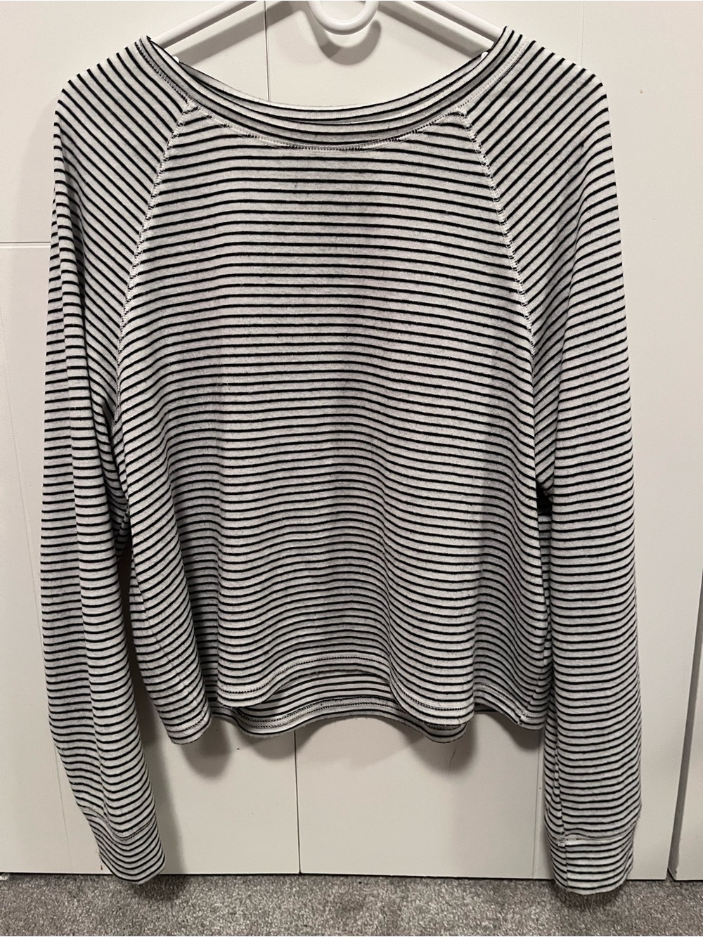HYFVE Black and White Striped Long Sleeve Tee